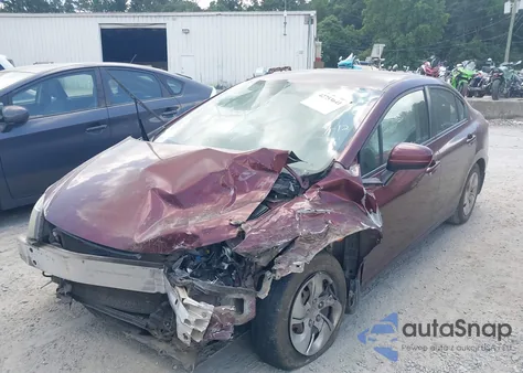 2014 Honda Civic Lx из США, поврежденный, VIN 19XFB2F57EE075649